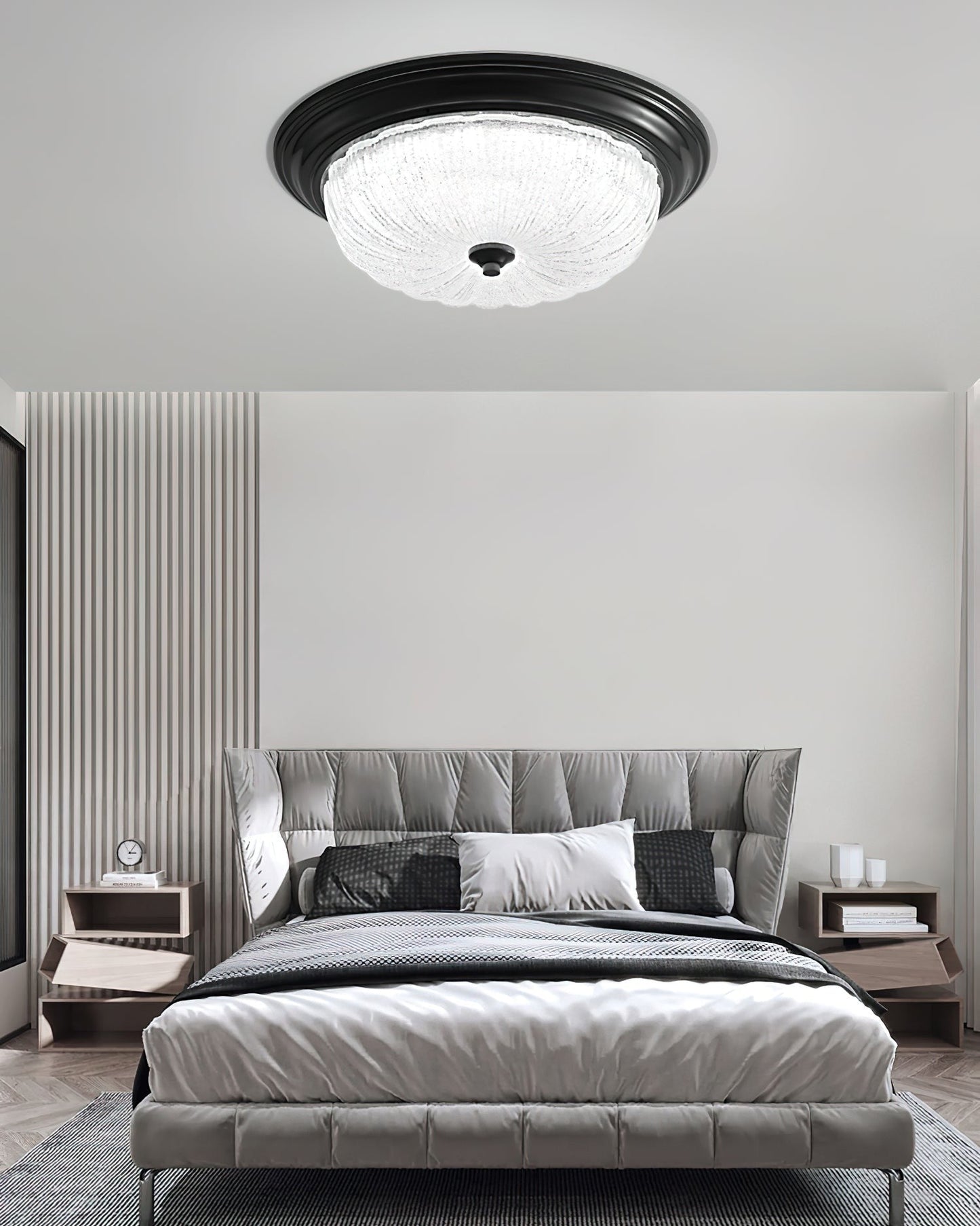 Bravelle Textured Glass Ceiling Light