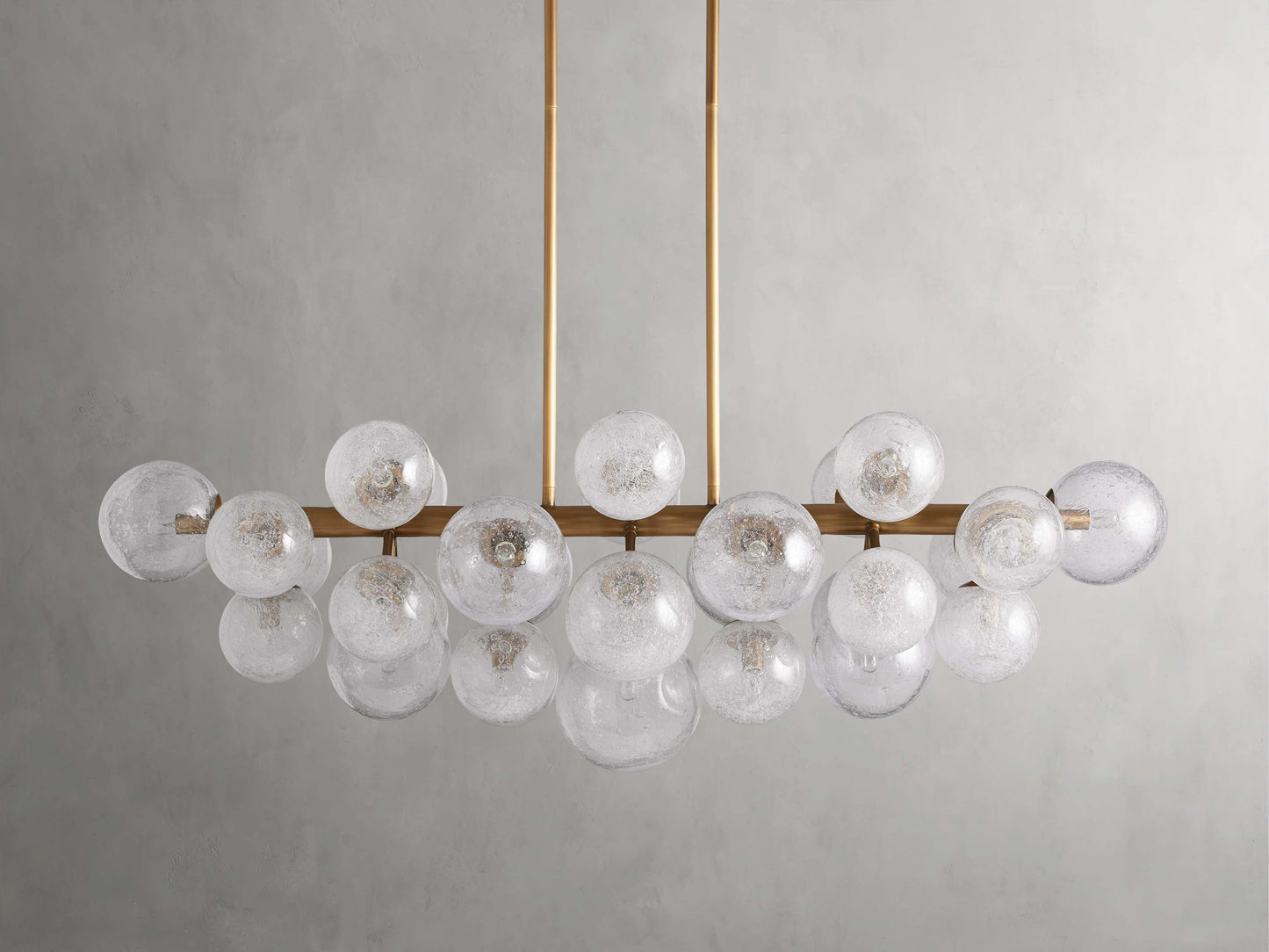Bubble Glass Globe Island Chandelier