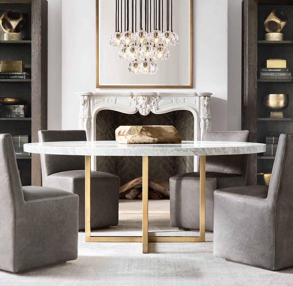 Clarion Faceted Crystal Cluster Chandelier