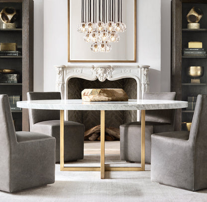 Clarion Faceted Crystal Cluster Chandelier