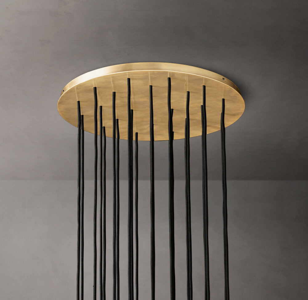 Clarion Faceted Crystal Cluster Chandelier