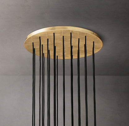 Clarion Faceted Crystal Cluster Chandelier