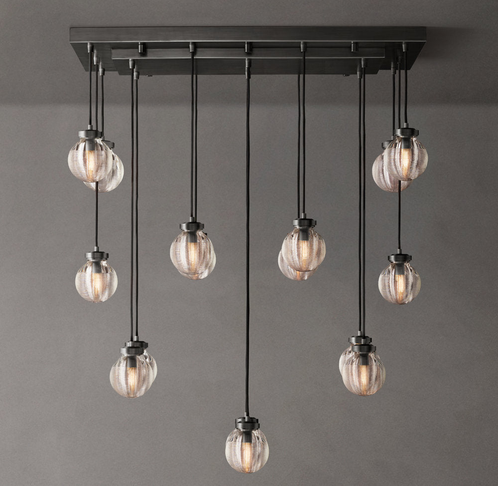 Compact Crystal Pearl Island Chandelier