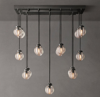 Compact Crystal Pearl Island Chandelier