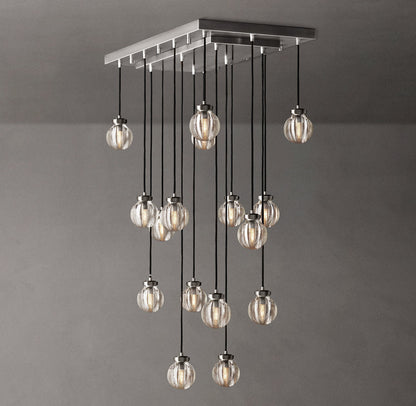 Compact Crystal Pearl Island Chandelier