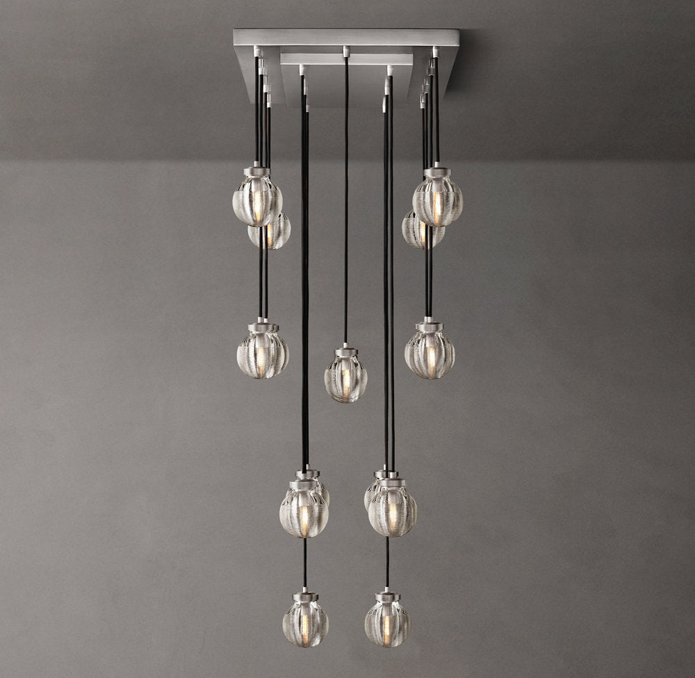 Compact Crystal Pearl Island Chandelier