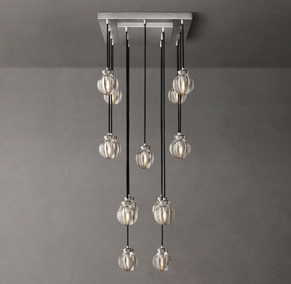 Compact Crystal Pearl Island Chandelier