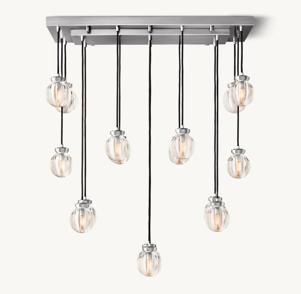 Compact Crystal Pearl Island Chandelier