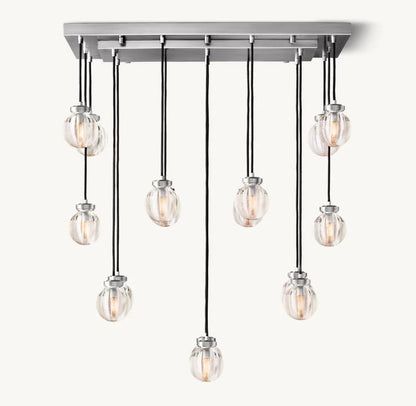 Compact Crystal Pearl Island Chandelier