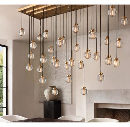 Compact Crystal Pearl Island Chandelier