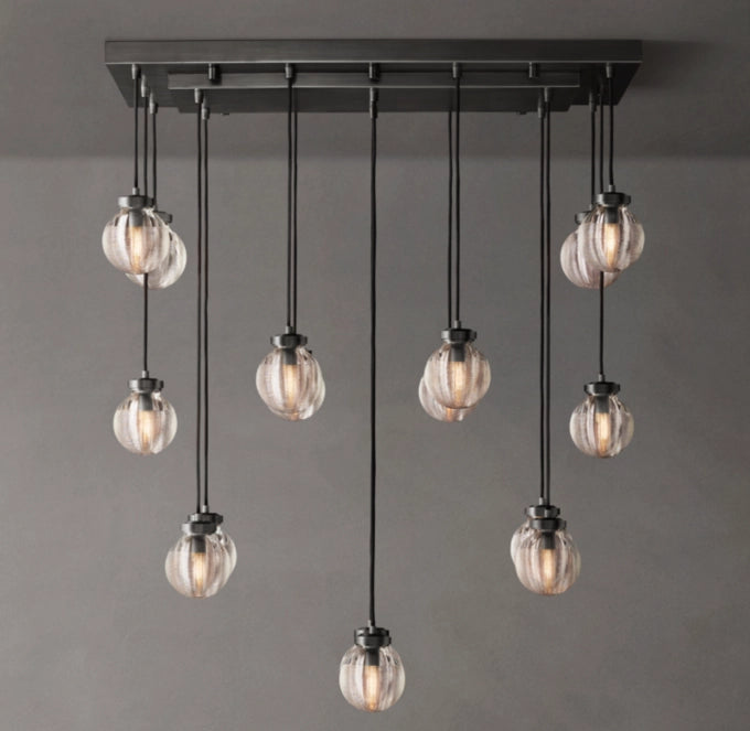 Compact Crystal Pearl Island Chandelier