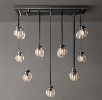 Compact Crystal Pearl Island Chandelier