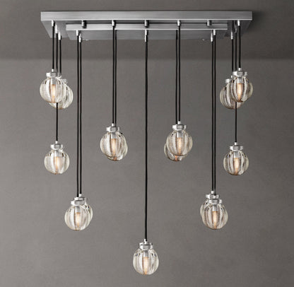 Compact Crystal Pearl Island Chandelier