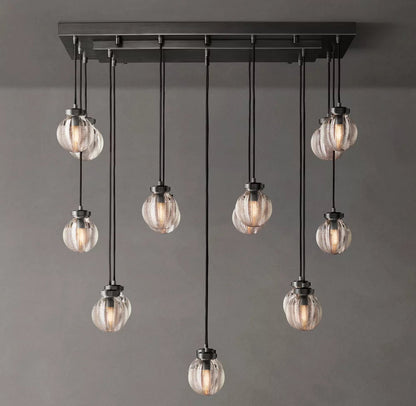 Compact Crystal Pearl Island Chandelier