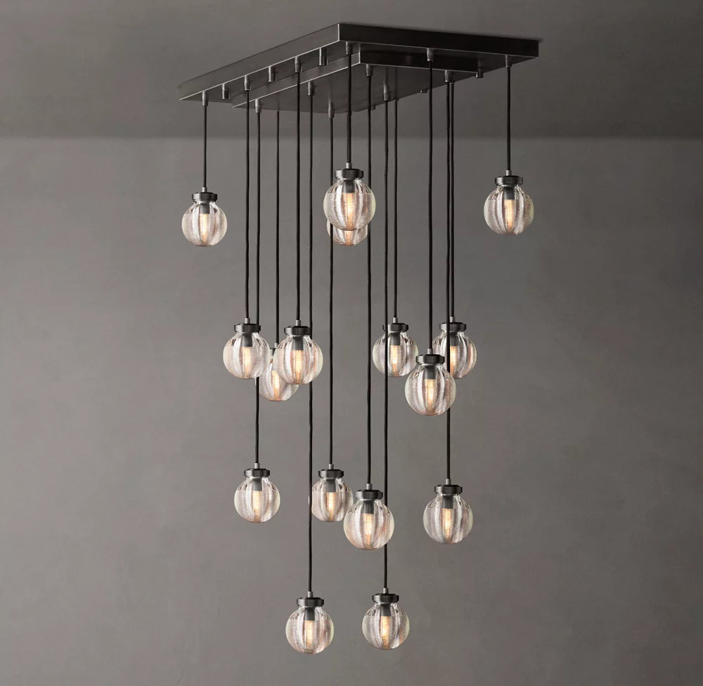 Compact Crystal Pearl Island Chandelier