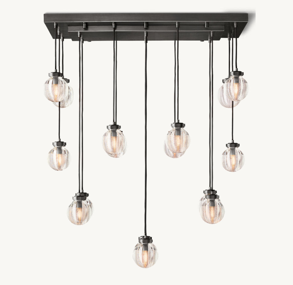 Compact Crystal Pearl Island Chandelier