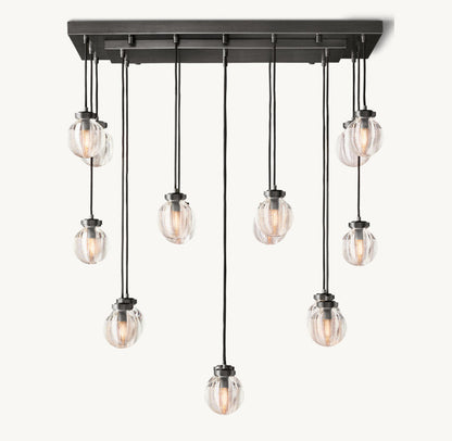 Compact Crystal Pearl Island Chandelier