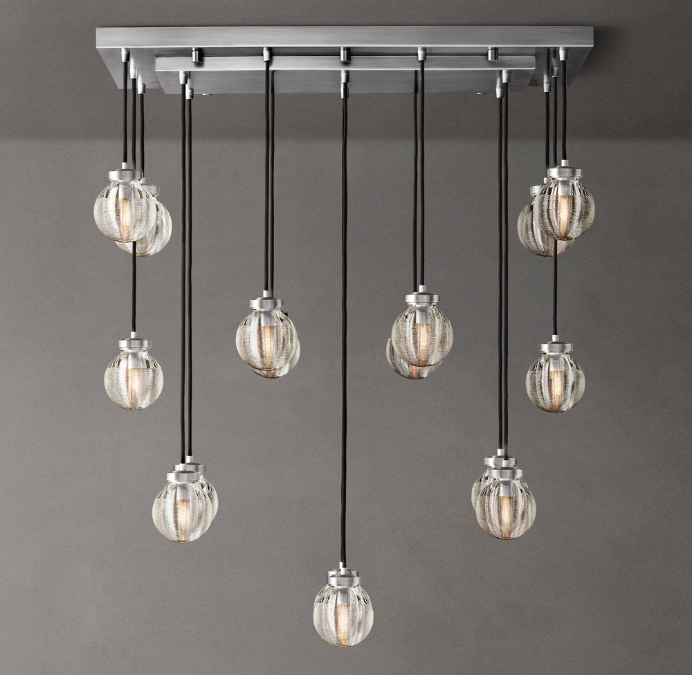 Compact Crystal Pearl Island Chandelier