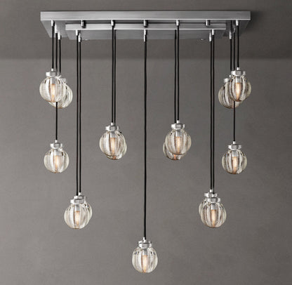Compact Crystal Pearl Island Chandelier
