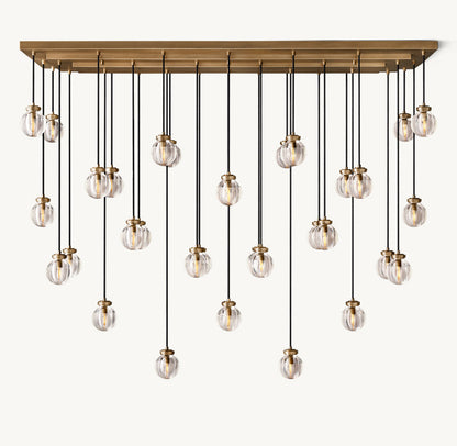 Crystal Pearl Canopy Island Chandelier