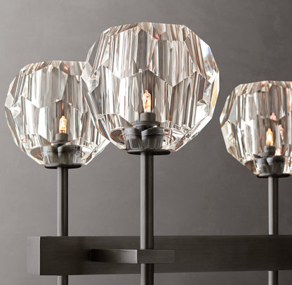 Double Row Crystal Sphere Chandelier