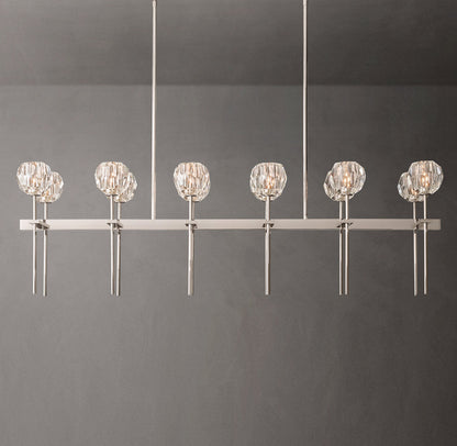 Double Row Crystal Sphere Chandelier
