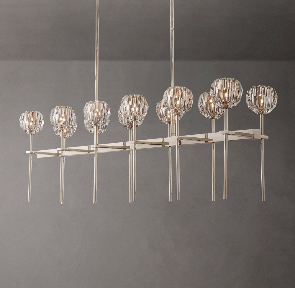Double Row Crystal Sphere Chandelier