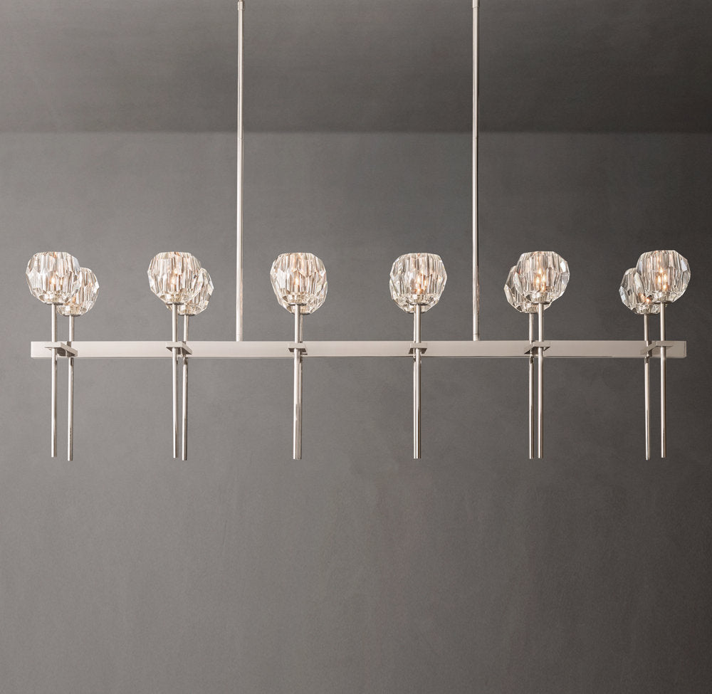 Double Row Crystal Sphere Chandelier