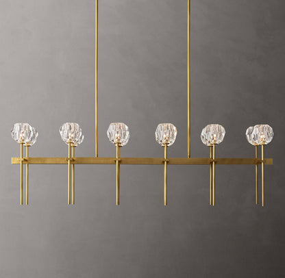 Double Row Crystal Sphere Chandelier