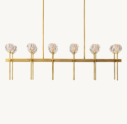 Double Row Crystal Sphere Chandelier