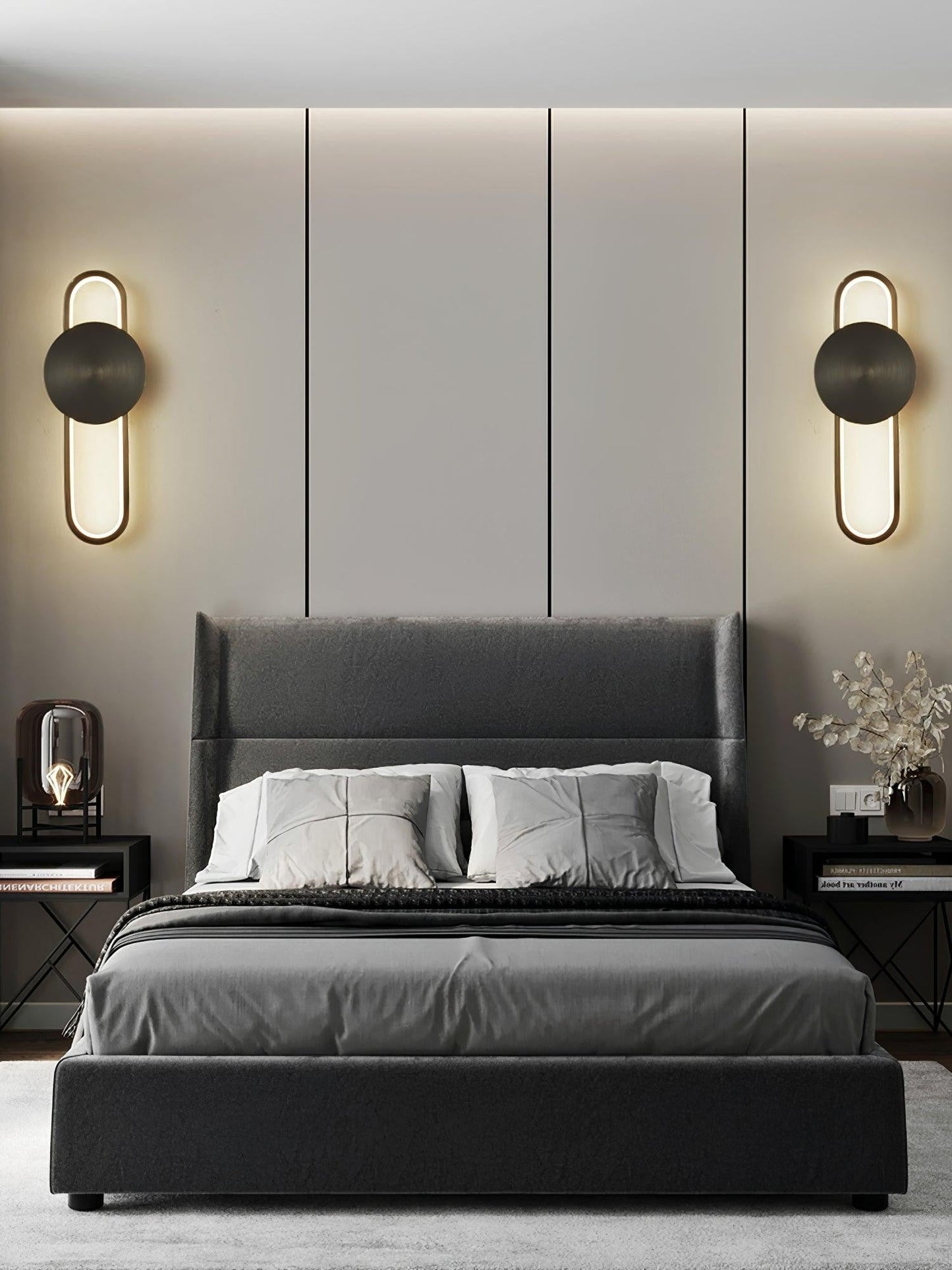 Ellara Brass Arc Wall Light