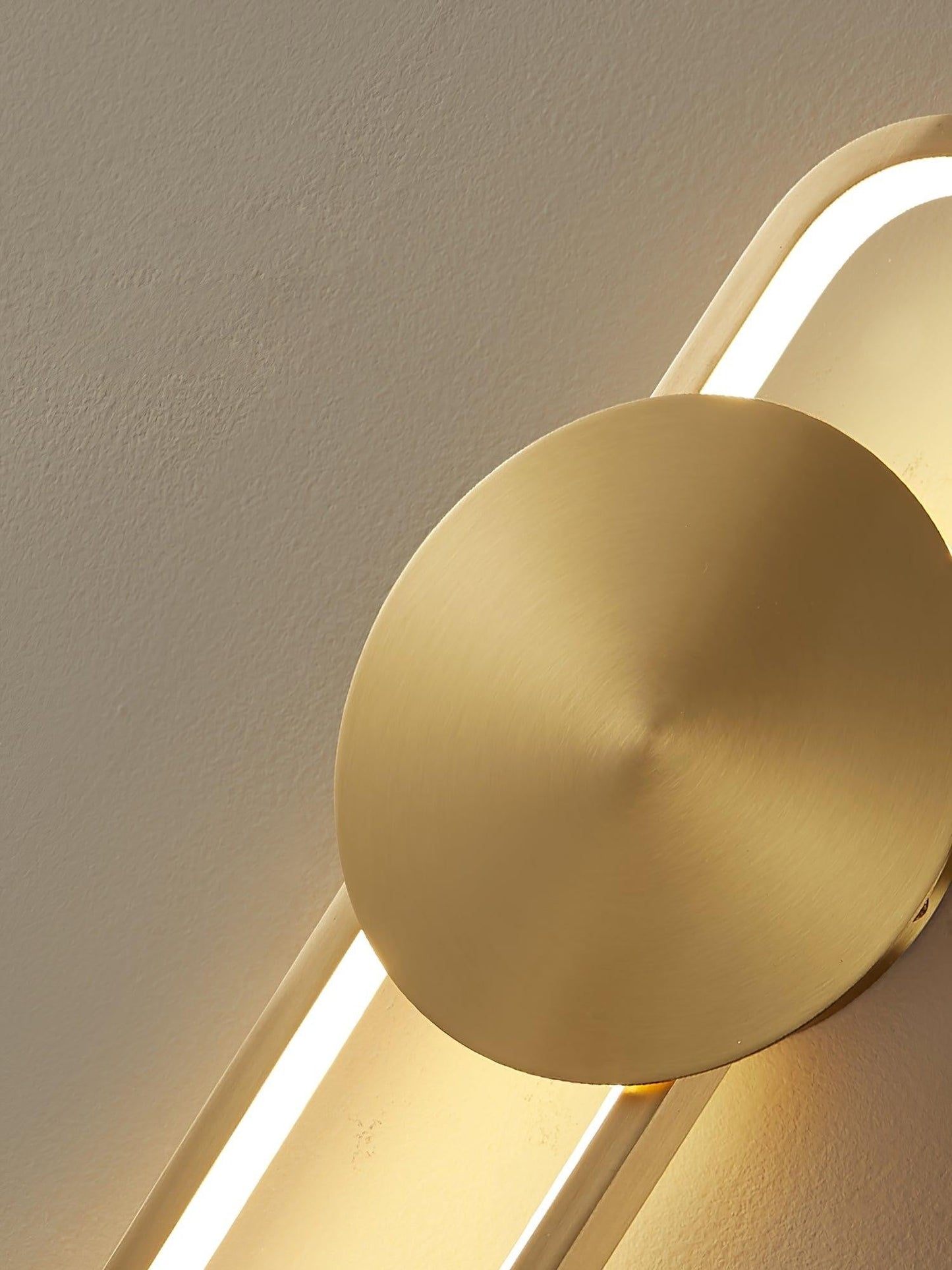 Ellara Brass Arc Wall Light