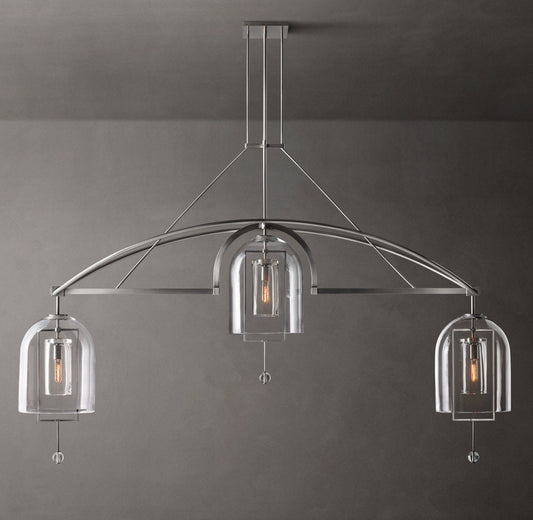 Equinox Artisan Glass Linear Chandelier