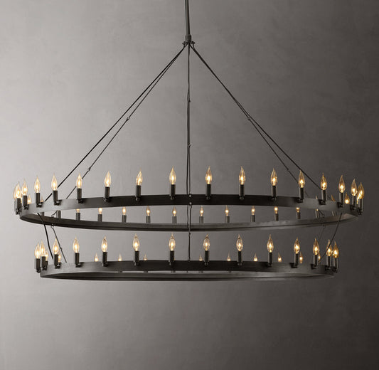 Forgecrest Two-Tier Candelabra Chandelier