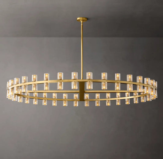 Grand Crystal Halo Chandelier