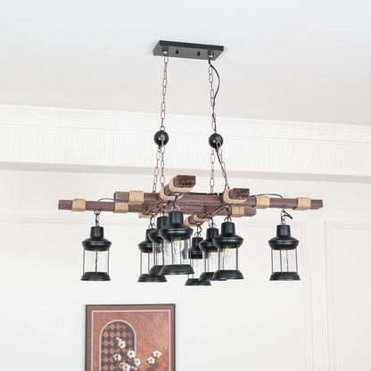 Heritage Wood Beam Chandelier