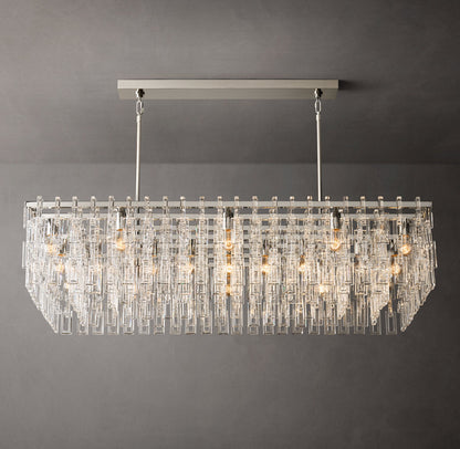 Linked Optical Crystal Island Chandelier