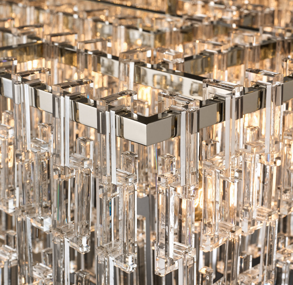 Linked Optical Crystal Island Chandelier