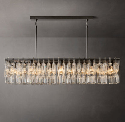 Linked Optical Crystal Island Chandelier