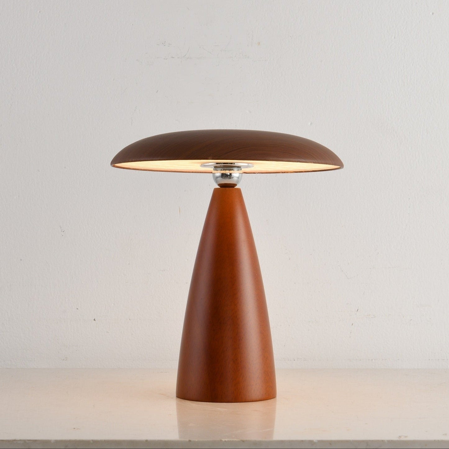 Lunara Arc Wood Table Lamp