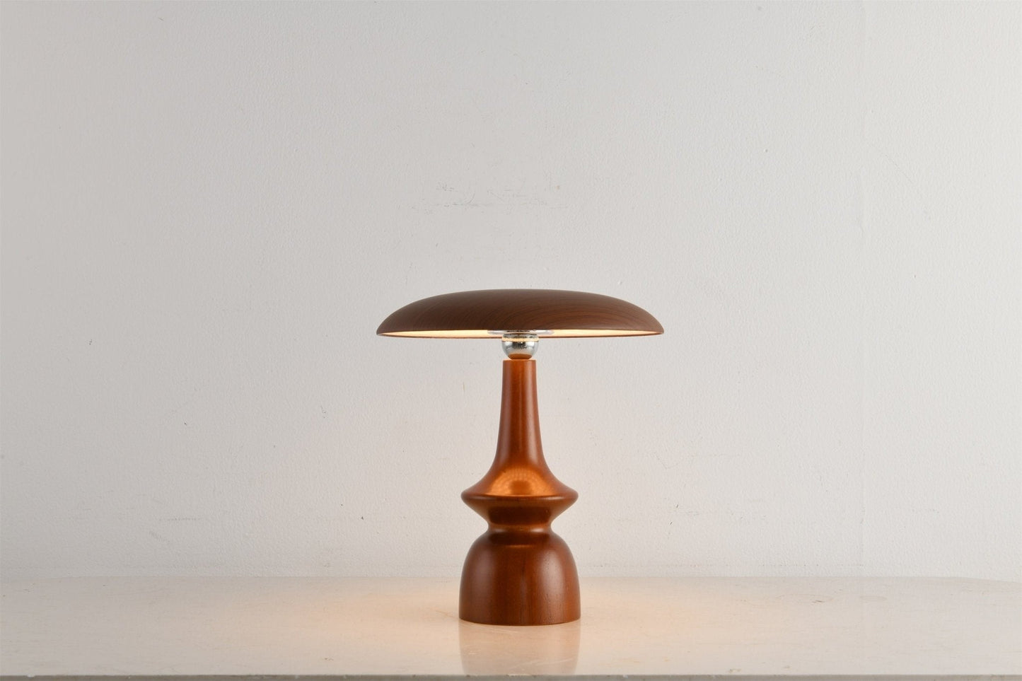 Lunara Arc Wood Table Lamp