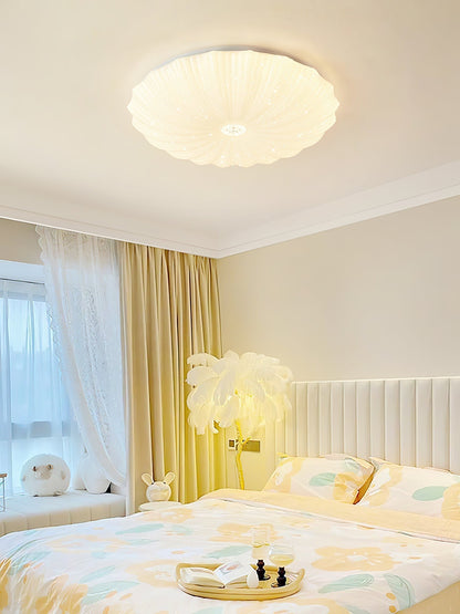 Lunaris Shell Flush Mount Ceiling Light