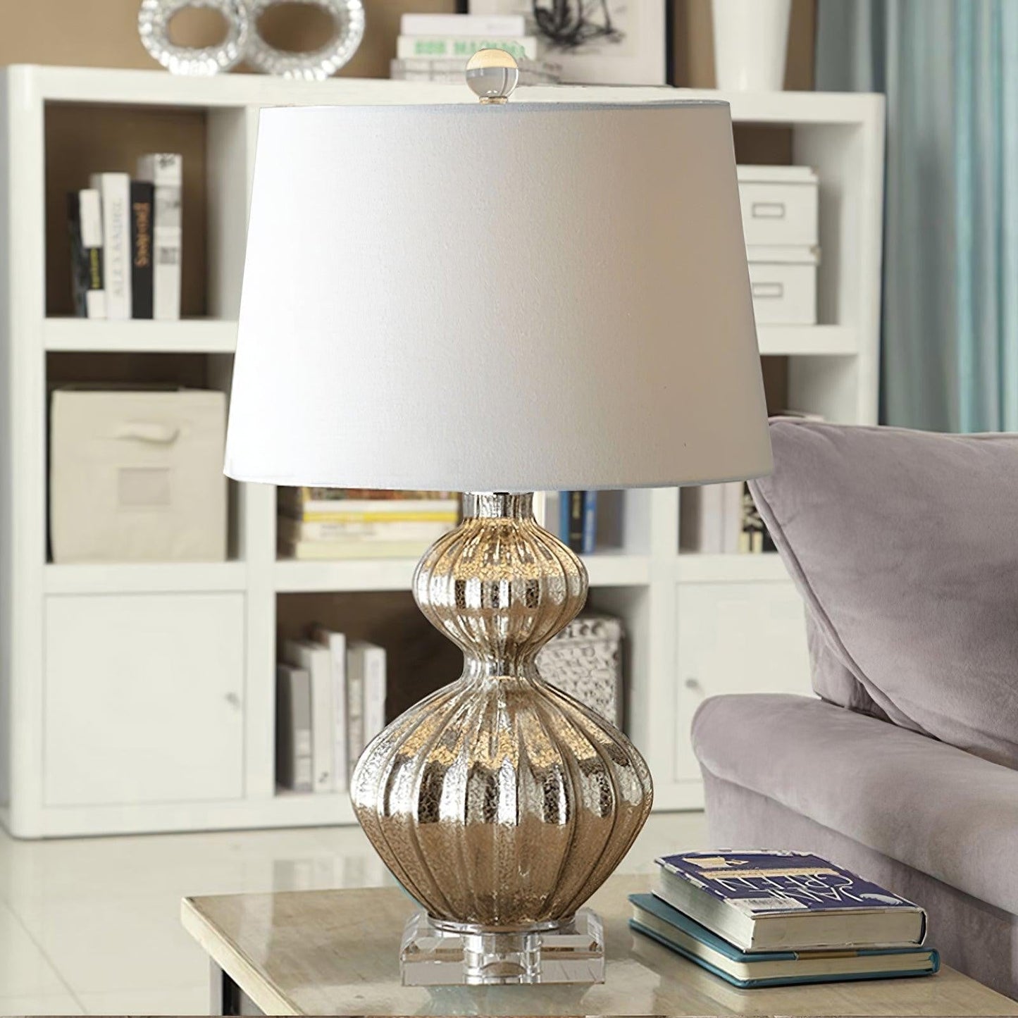 Mercura Glass Accent Table Lamp