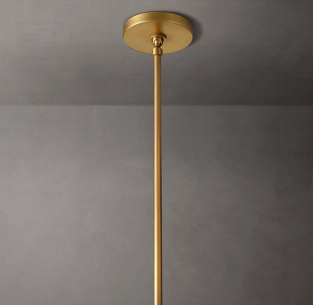 Milk Glass Column Pendant