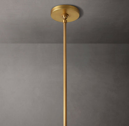 Milk Glass Column Pendant