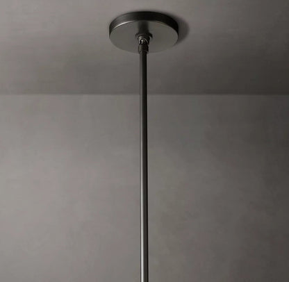 Milk Glass Column Pendant