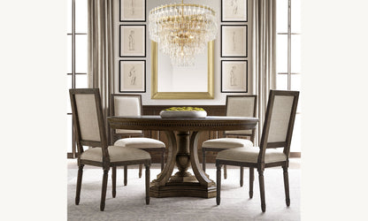 Monumental Linked Crystal Cascade Chandelier