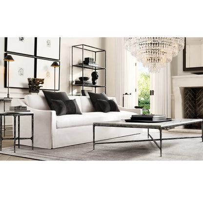 Monumental Linked Crystal Cascade Chandelier