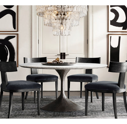 Monumental Linked Crystal Cascade Chandelier