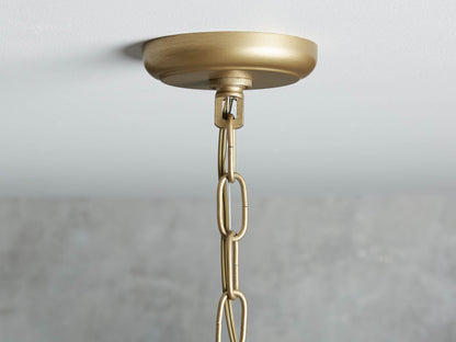 Oil-Rubbed Crystal Deco Chandelier